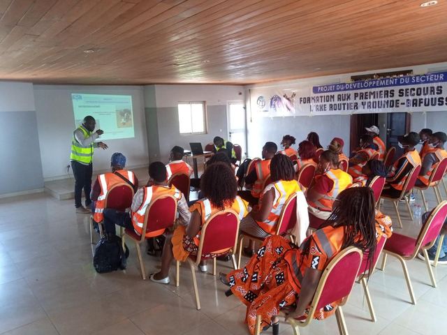 Formation aux premiers secours routiers en salle